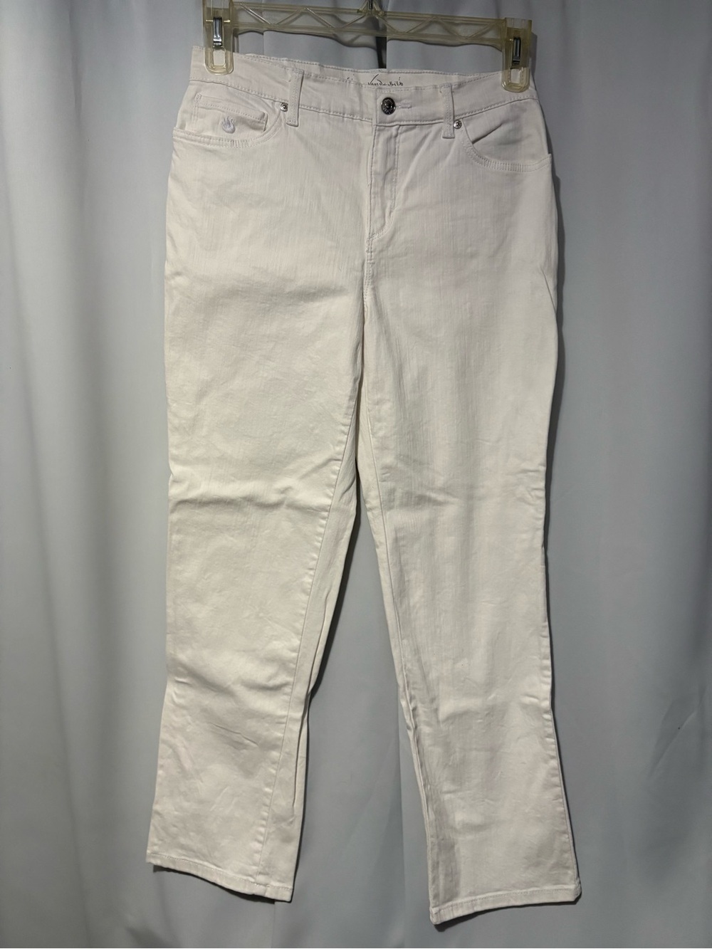 Gloria Vanderbilt White Straight Leg Jeans